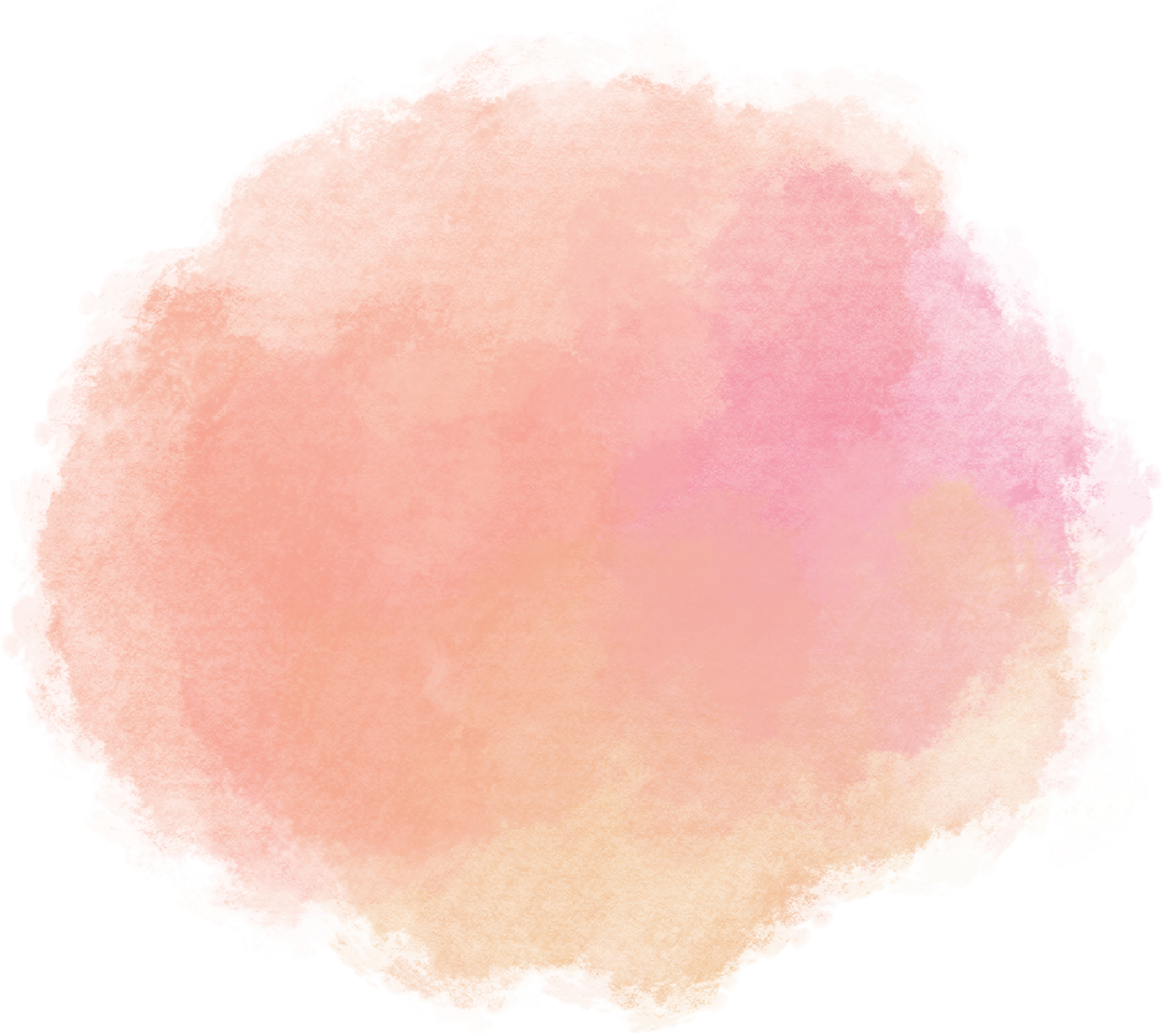 Peach watercolor stain paint background splash texture